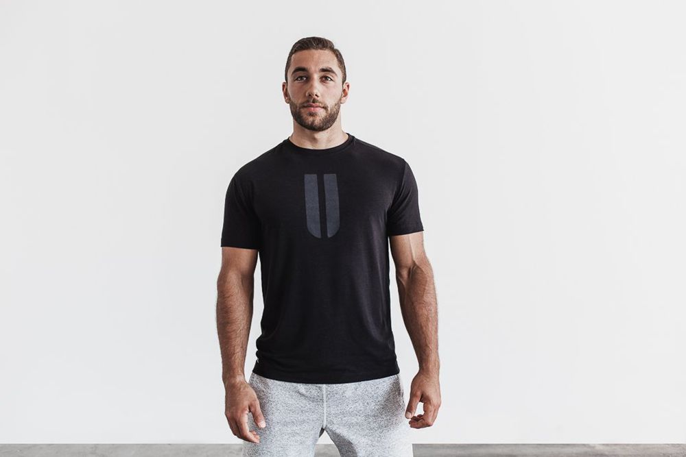 T-Shirts NOBULL Homme Noir - NOBULL Horns,France (6498-COTXR)